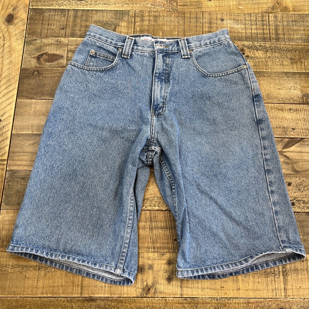Vintage Anchor Blue Baggy Denim Jean Shorts Sz 31 (act 30)Skater Faded Blue Read